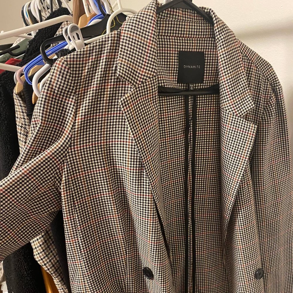 Dynamite Houndstooth Blazer